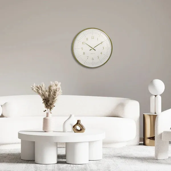 NeXtime Galaxy Large wandklok 77 cm wit, foto 2