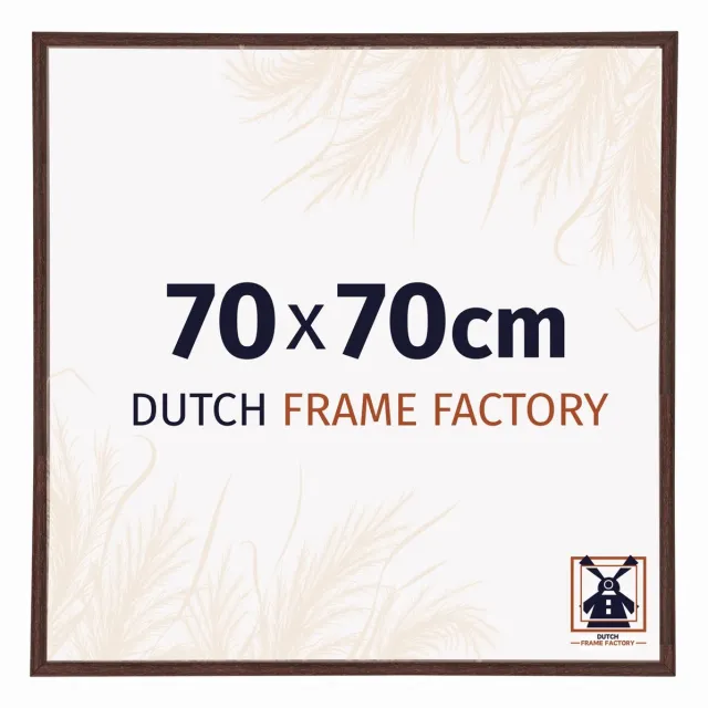 Dutch Frame Factory Fotolijst 70x70 cm - Kunststof - Bruin - Angers