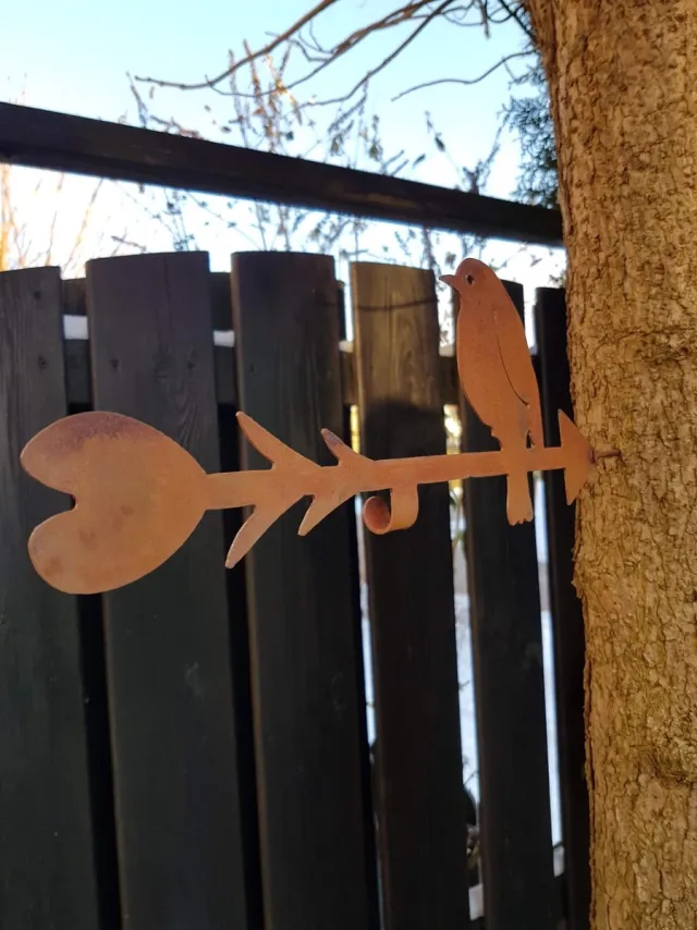 Dream-Garden Voederpijl vogels EcoRoest metaal Roest bruin