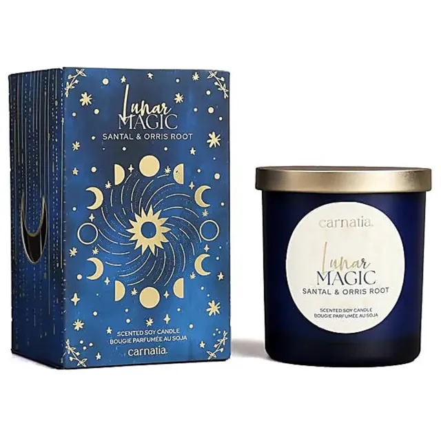 Phoenix Import Mani Bhadra Carnatia Starry Spell sojakaars glas Lunar Magic – Ø8 cm x 9 cm zwart
