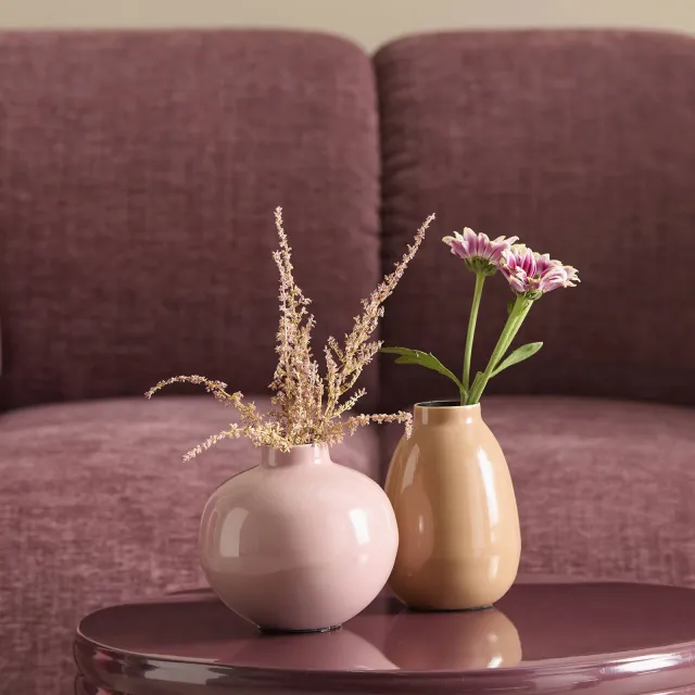 NOUS Living vaas Hazel - roze/bruin (set van 2)