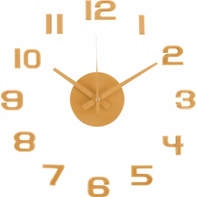 Karlsson Wandklok Diy Sunset Numbers - Geel - Ø35cm - Wandklok Scandinavisch
