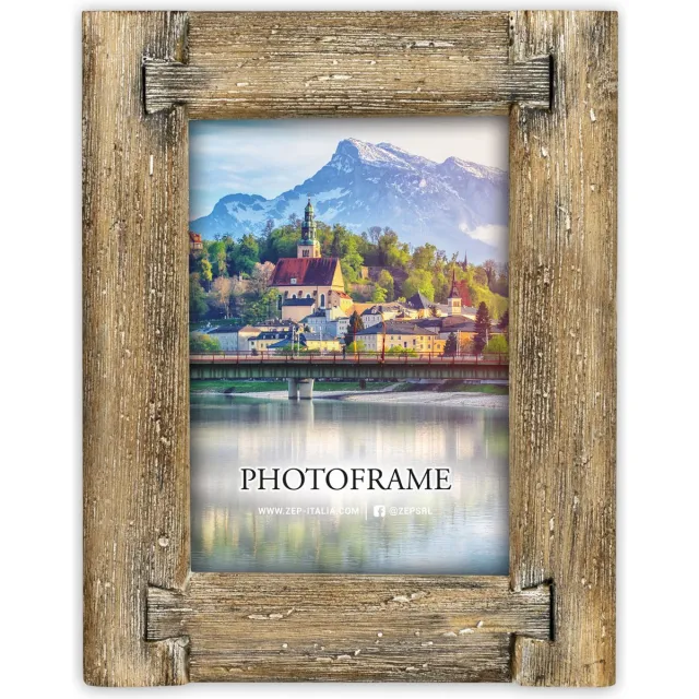 Zep Houten Fotolijst Kufstein Bruin voor foto formaat 13x18 cm - RE2757