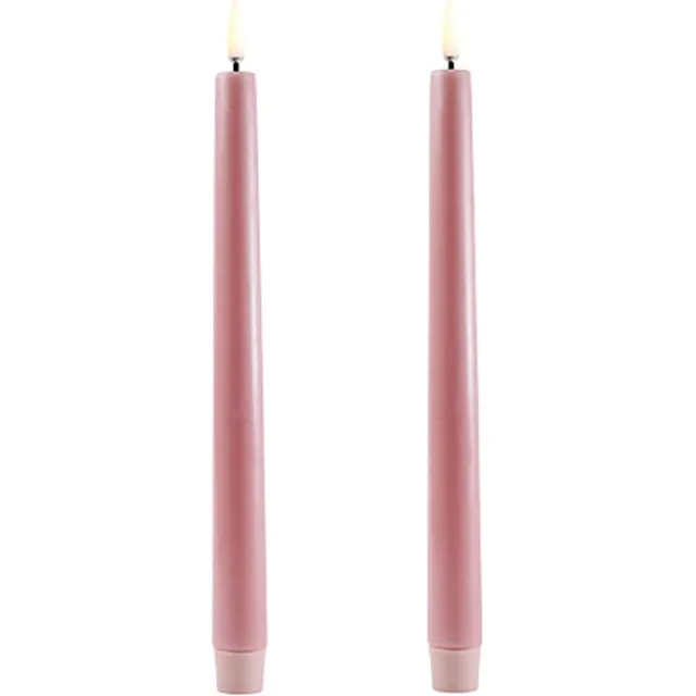 Uyuni Lighting Uyuni LED-Tafelkaars - Dusty Rose - 25CM - Set van 2
