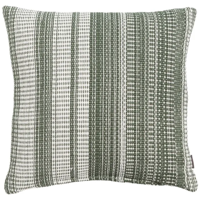Linen & More Melange Weave Army Groen Kussen | 45 X 45 | Sierkussen Voor Woonkamer Of Slaapkamer