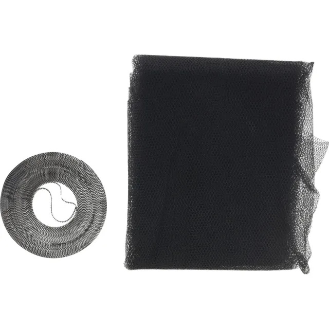Walter / Huishoudkado.nl Raamhor - Insectenhor voor raam - 130 x 150 cm - set van 2 stuks Zwart