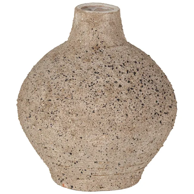 WOOOD Sive Decoratie Vaas - Klei - Zand - 25x22x22 sand