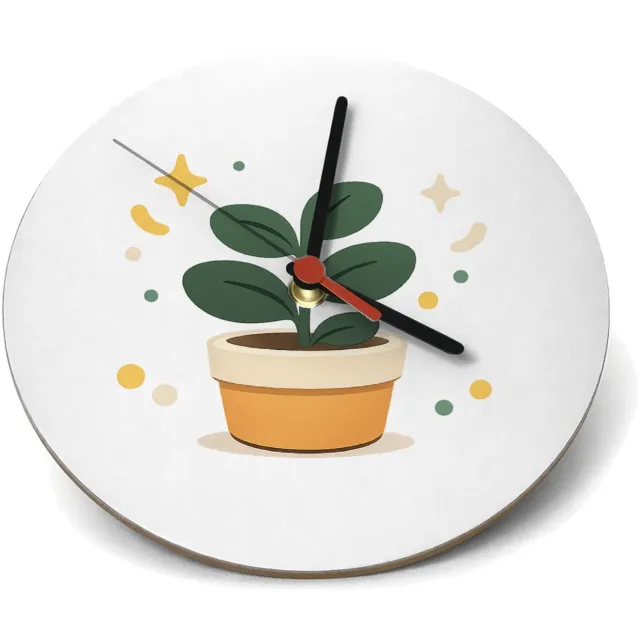 Mr Cadeautjes Klok rond Ø 19 - design Een vrolijke bedankmok met een kleine, centraal geplaatste i | cadeau Wit