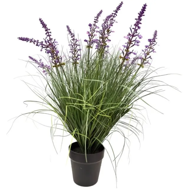 Oosterik Home Lavendel paars siergras in pot H 62 cm kunstplant Oosterik Home onbekend