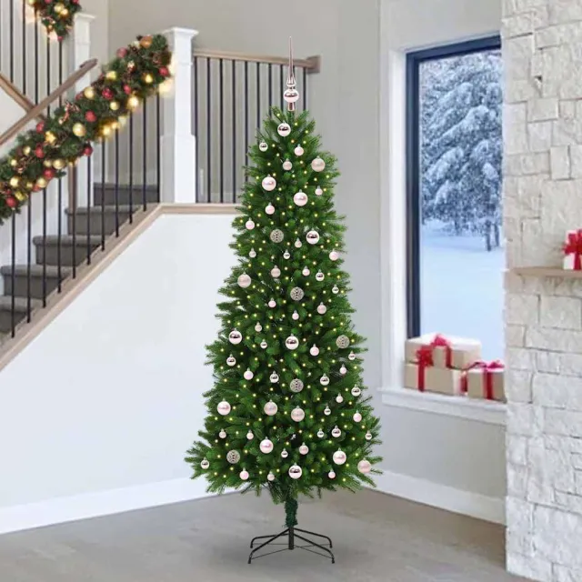 vidaXL Kerstboom met ledverlichting Groen 240 cm PE