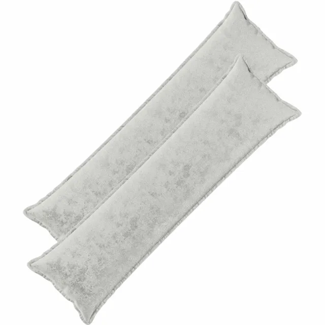 vidaXL Dekenkussen - 2 - st - HOUTEN - Lichtgrijs - 40 - x - 145 - cm - Flanel