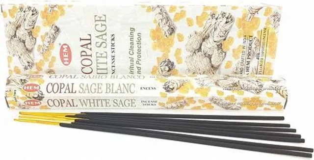 HEM Copal White Sage Wierook-6 doosjes Transparant