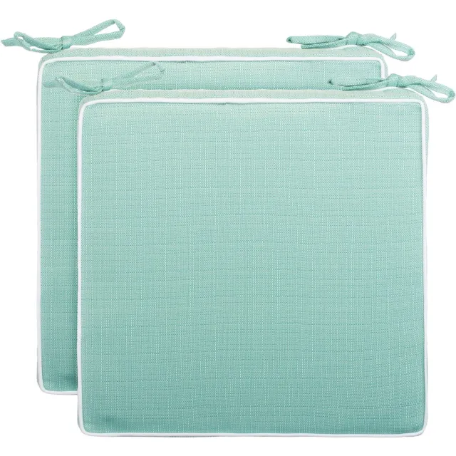Ibenzoa Zitkussen Set - Linnen-look - 40x40 cm - Mint - Waterafstotend