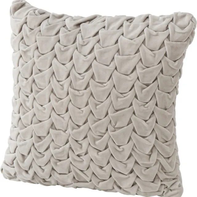 Dulaire Sierkussen Beige Velvet Vlecht 45x45 - incl. vulling