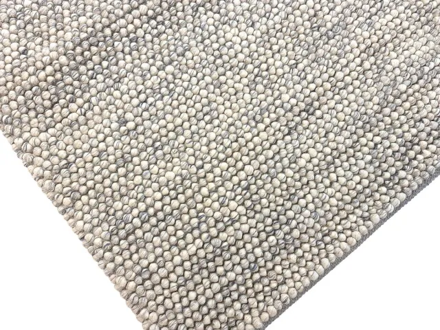 flycarpets Ventura Bolletjes Vloerkleed - Kleur : Grijs / Cream - Afmeting ca. 160x230 cm