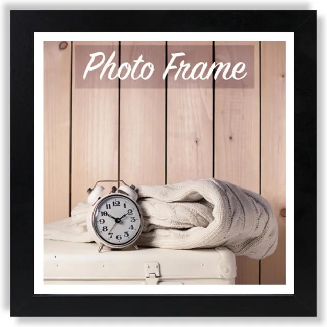 Zep Houten fotolijst zwart Nelson 1 voor foto formaat 30x30 - V21301