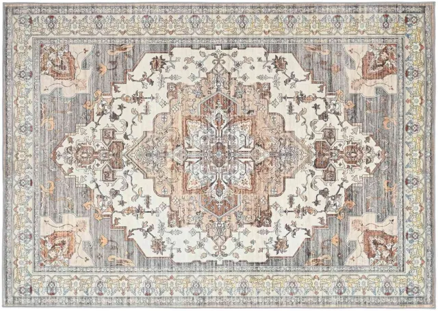 vidaXL Tapijt - ORIZ - Bruin - 140 - x - 200 - cm - 100% - Polyester