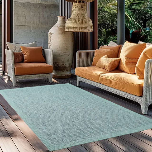 Muratap Tapijtenloods Solid Binnen en Buiten - Vloerkleed - Indoor & Outdoor - Laagpolig Effen - Blauw- 140x200 CM