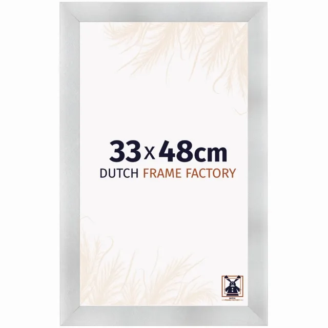 Dutch Frame Factory Fotolijst 33x48 cm - MDF - Aluminium Geborsteld - Praag