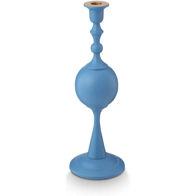Pip Studio Kandelaar Sphere - Kaarsenhouder van Metaal - Lichtblauw - 37cm