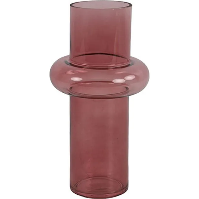 Countryfield Vaas Amy glas L13,5B13,5H25,5CM d.roze d.pink