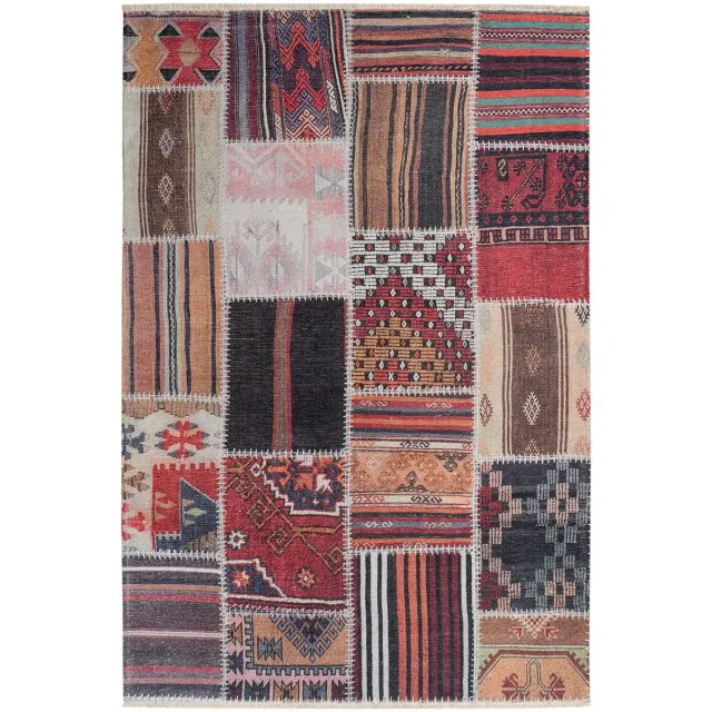 Dutch XXL Vintage Vloerkleed | Tapijt | Atoil | Patchwork | Multikleur | 200x290 cm