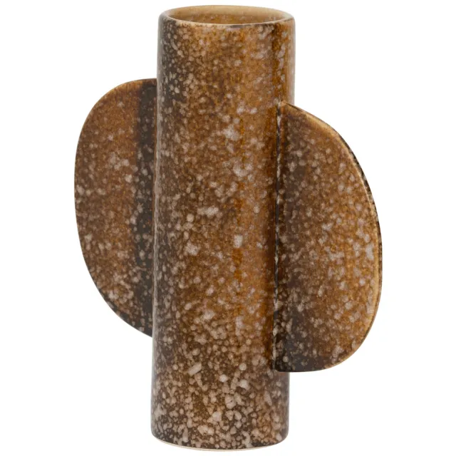 Urban Nature Culture keramieken vaas 22x19.5 cm - bruin
