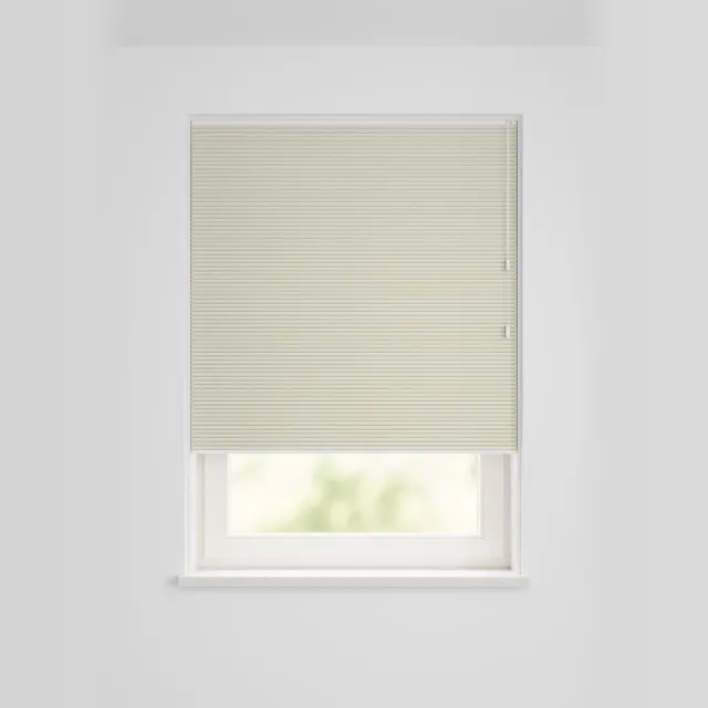 HEMA Plissé Dubbel Verduisterend Uni Offwhite (gebroken wit)