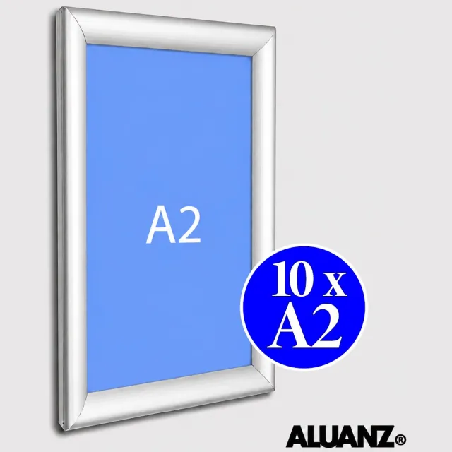Kliklijstshop Kliklijst A2 | 10 x A2 Kliklijsten Aluminium