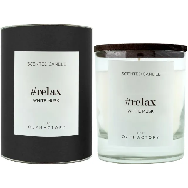 The Olphactory Luxe Geurkaars #relax - white musk iris roos bergamot lemon