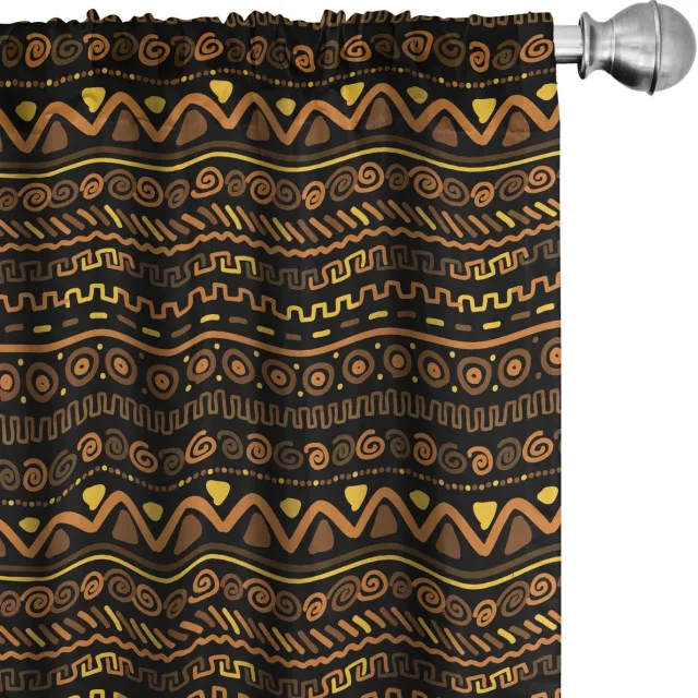 ABAKUHAUS Gordijnen 2x75x175 cm – Mikrofaser – Multicolor Mehrfarbig