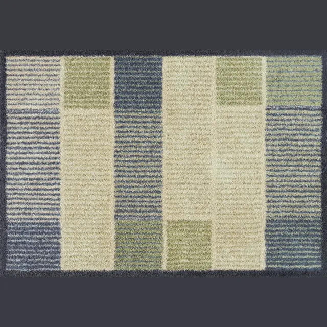 Kleen-Tex Turtle Wasbare Deurmat - Lines - 60 x 85cm groen