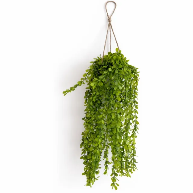 HEM Kunst Hangplant Wilg 66 cm - Kunstplant Hangend - Groen - Onderhoudsvrij - Inclusief Pot - Kunstplant Binnen Decoratie