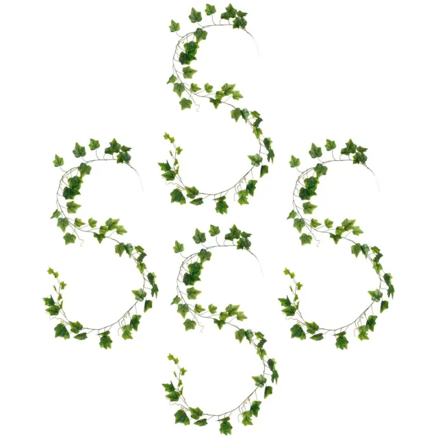 Mica Decorations Kunstplanten Hedera Slinger - 4x - 160 x 10 cm - groen - kunststof - decoratie - bladgroen