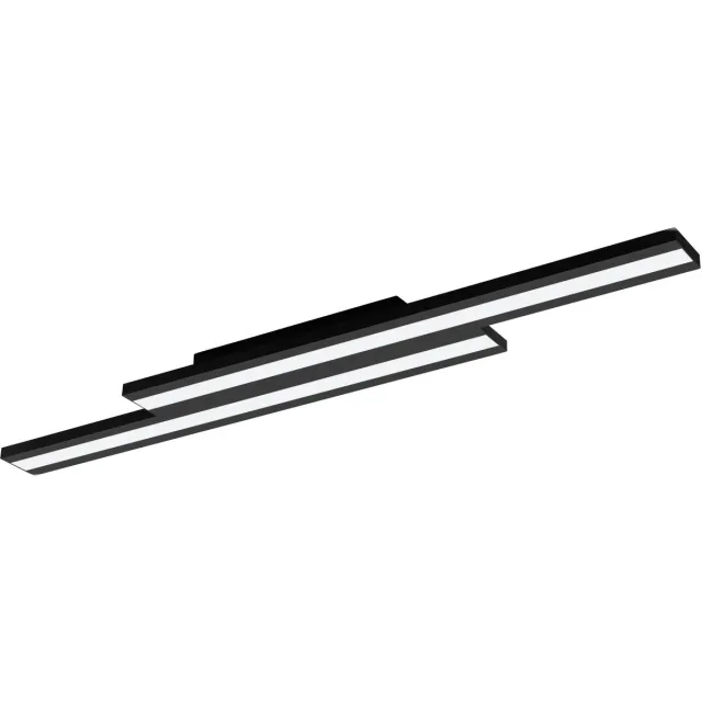 EGLO connect.z Saliteras-Z Smart Plafondlamp - 116 cm - Zwart/Wit - Instelbaar RGB & wit licht - Dimbaar - Zigbee
