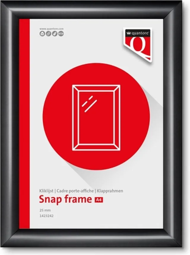Kliklijst quantore premium a4 25mm zwart