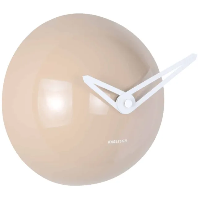 Karlsson Wandklok Cool Retro Cap - Muisgrijs - Ø15cm - Wandklok Modern