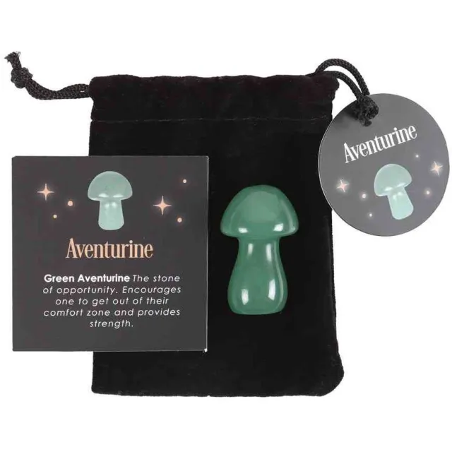Something Different Magical Aventurine Crystal Mushroom Kristal - Multicolours