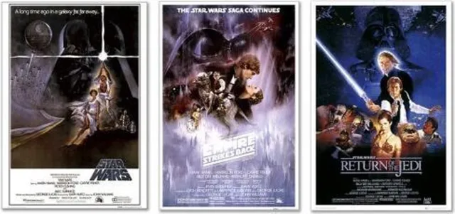 Posterpoint Star Wars posters - Set van 3 verschillende posters - Darth Vader - Yoda - formaat 61 x 91,5 cm Multi