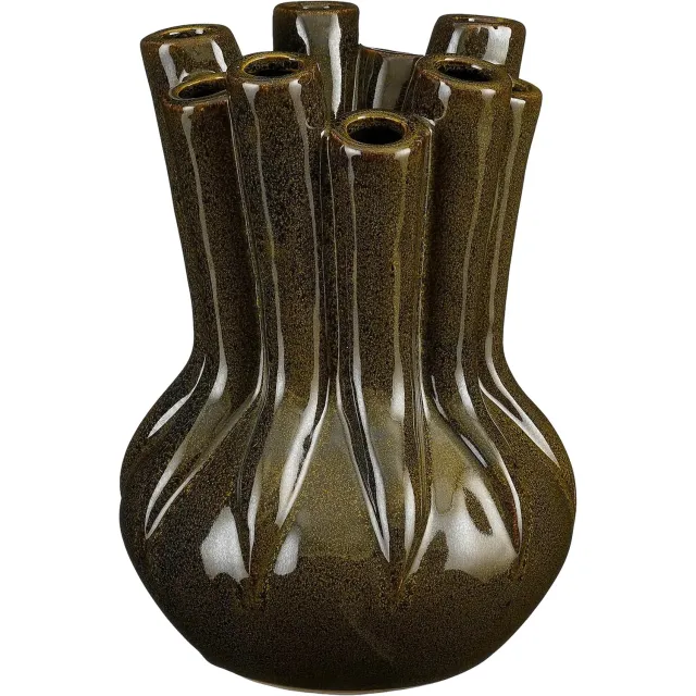 Goossens Vaas Alize - groen - keramiek - 24 x 35 x 24 keramiek groen