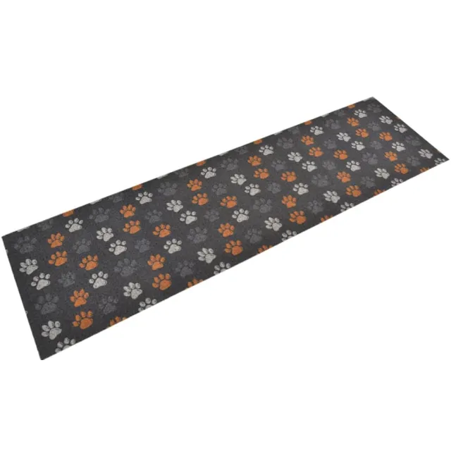 vidaXL Keukenmat wasbaar potenprint 45x150 cm fluweel Meerkleurig