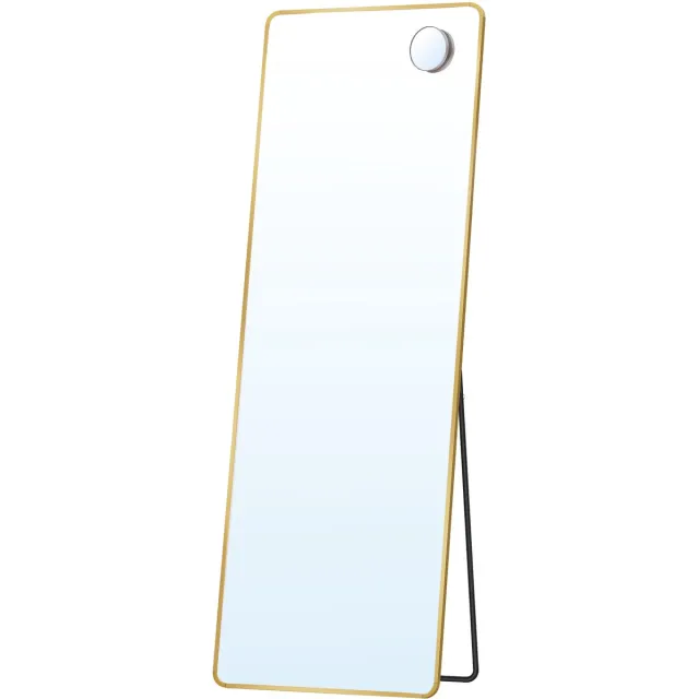 Songmics Spiegel - Spiegel staand - Veiligheidsglas - Rechthoekig Doré