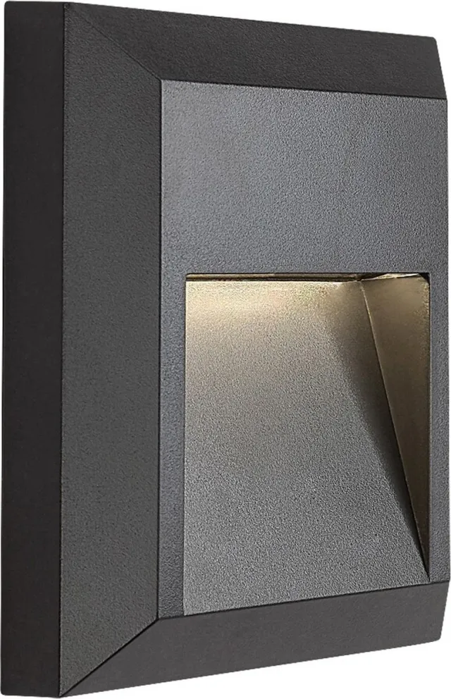 Rabalux wandlamp voor buiten - LED 4W - Antraciet, Trento - IP65 - 230V - 4000 K Wit
