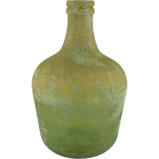 Dijk Natural Collections DKNC - Vaas Qina - Gerecycled glas - 27x27x42cm - Groen