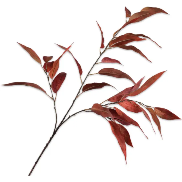 Silk-ka Kunstbloem-Zijde Bladtak Bruin 114 cm