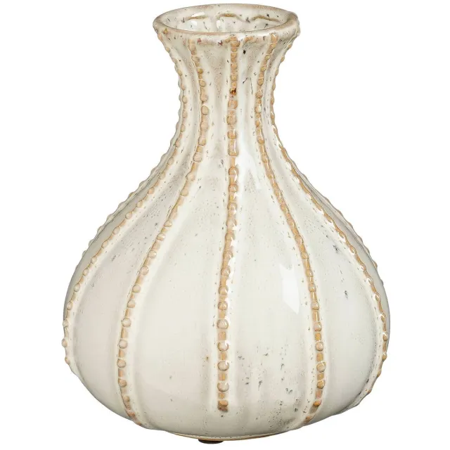 Mica Decorations Stephanie vaas, 17x19 cm Wit