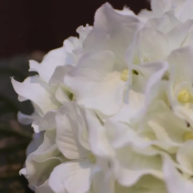 maxifleur Kunstplanten Hortensia kunstplant 40cm creme in pot