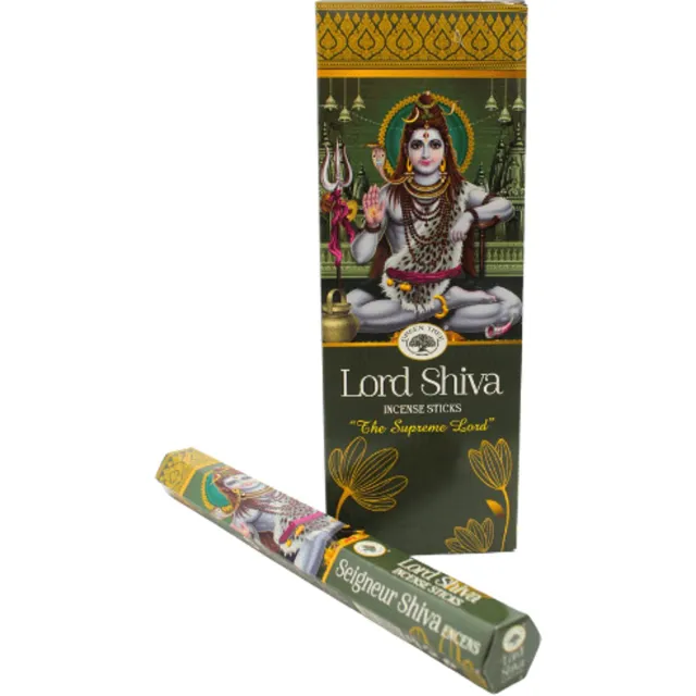 Green Tree Candle Wierook - Green Tree Lord Shiva Wierook - 120 lange wierook stokjes - Handgerolde Wierook - 6 Pack Multicolor