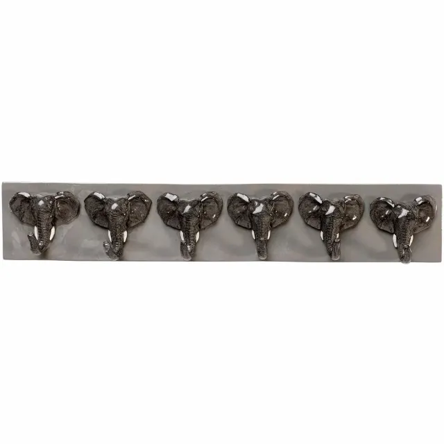 Kare Design Wand Kapstok olifanten 50cm Kare Design Grijs