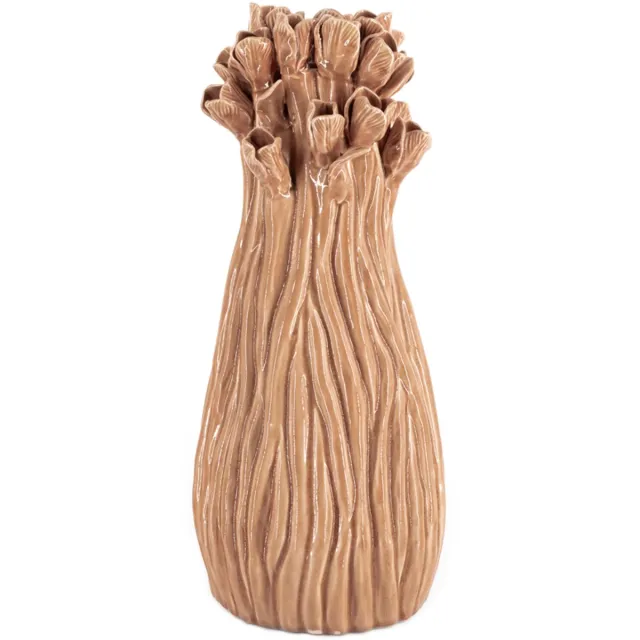 Homebound by Kolony HomeBound by KY | Vaas blossom keramiek sandstone | bloemenvaas Oranje